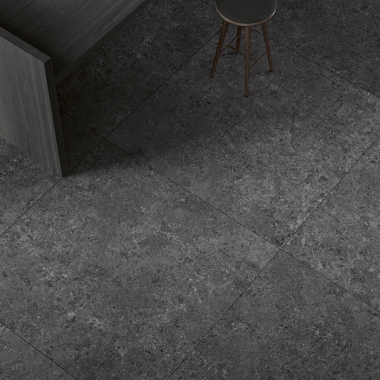 Unicomstarker Gulvflis Blooming Stone Thunder Black Matt 60x60 cm