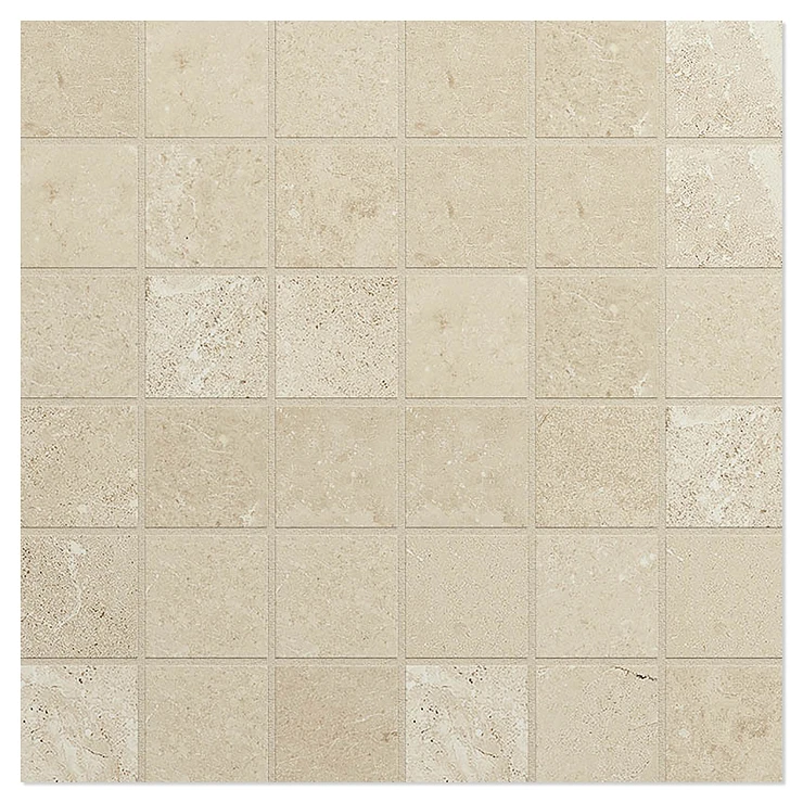 Unicomstarker Mosaikk Gulvflis Chateaux Avorio Matt 30x30 (4.7x4.7) cm