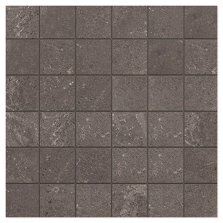 Unicomstarker Mosaikk Gulvflis Chateaux Antracite Matt 30x30 (4.7x4.7) cm