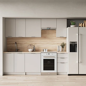 Kjøkken Lovisa Kashmir/Sonoma Eik 240 cm med Benkeplate