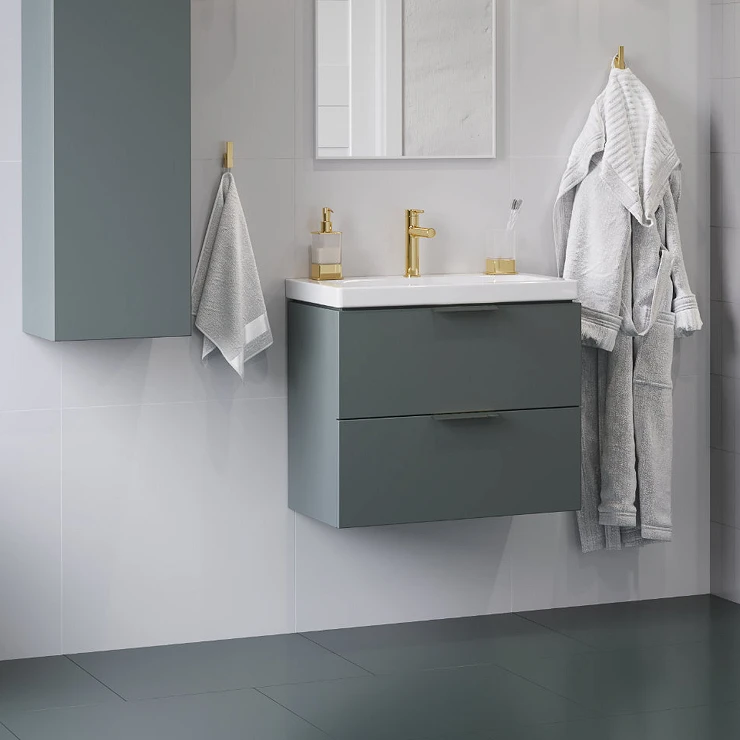 Servantskap Blanche med Servant Salviegrønn Matt 65 cm