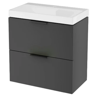 Servantskap Blanche med Servant Svart Matt 50 cm