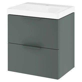 Servantskap Blanche med Servant Salviegrønn Matt 50 cm
