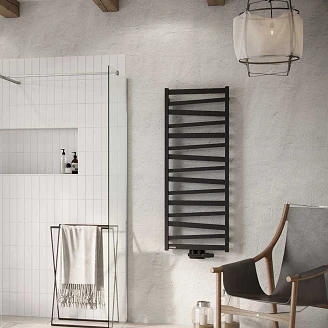Håndkletørker Vesten 113x50 cm Svart Matt