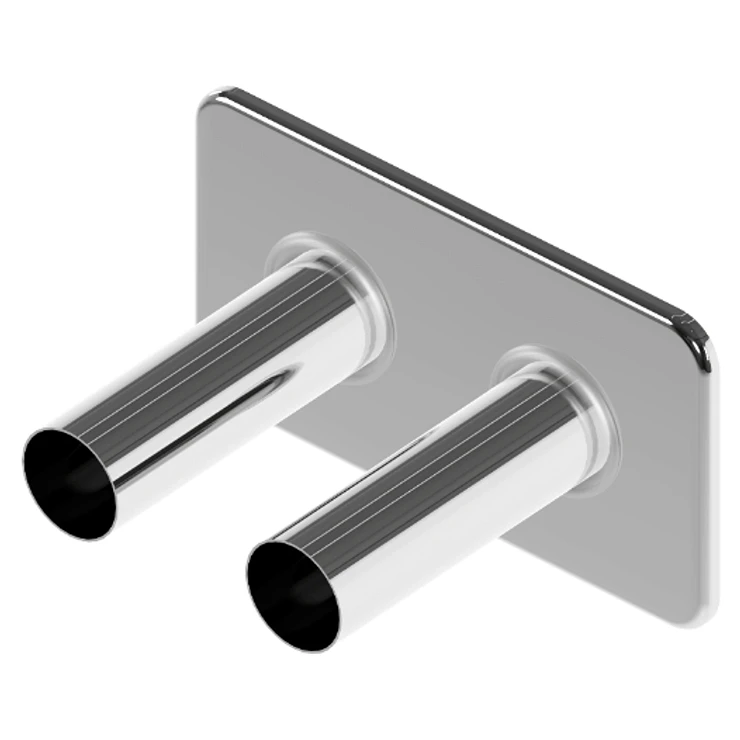Dekketøy for Radiatorventiler Leston 1 Dobbel Rosett Krom