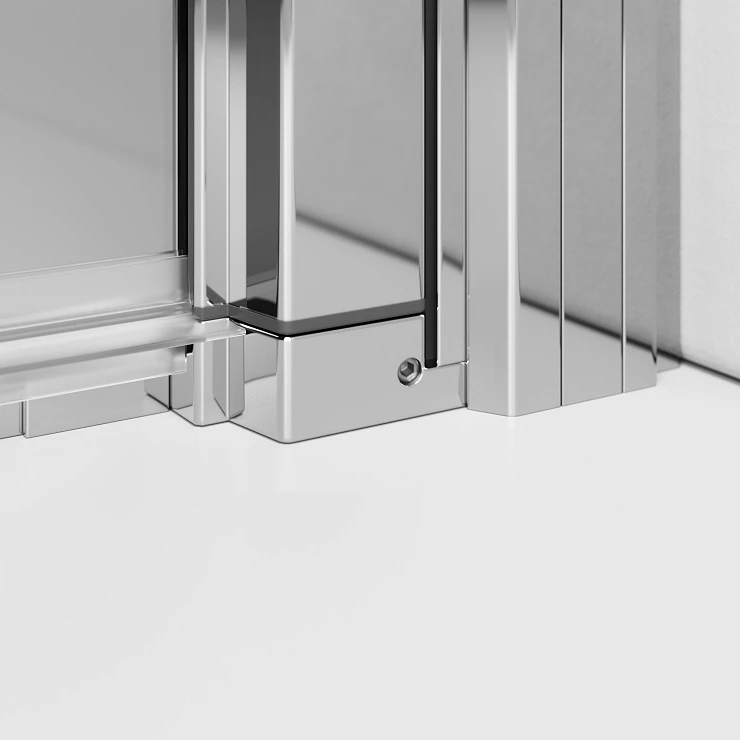 Radaway Dusjdør Nes Svingbar med Fastfelt 110 cm Blank Krom Venstre