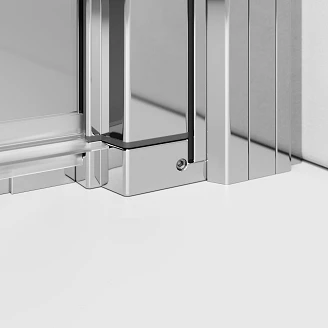 Radaway Dusjdør Nes Svingbar med Fastfelt 120 cm Blank Krom Høyre