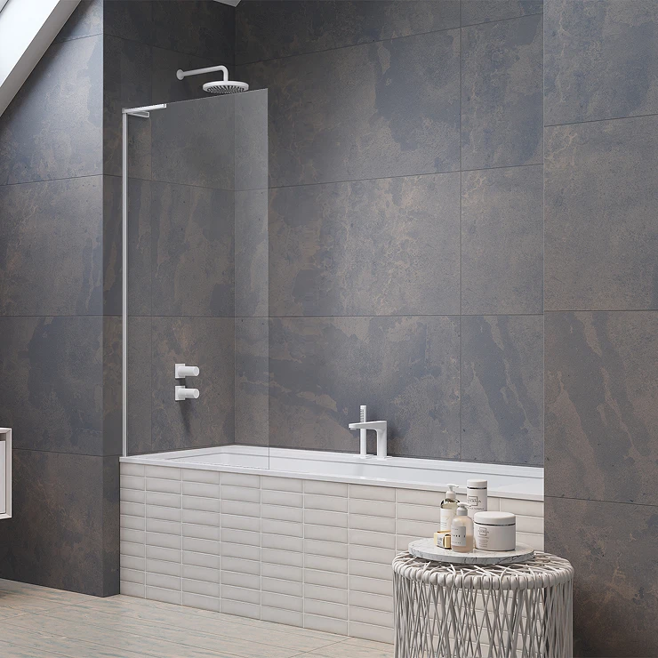 Radaway Badekarvegg Modo 80 cm Hvit Matt Venstre