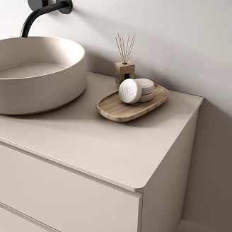 Benkplate Arka Beige Matt 140x46 cm