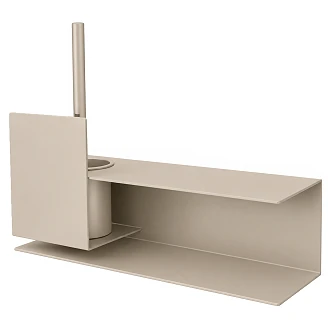 Toalettbørste Sommardopp 37 cm Beige