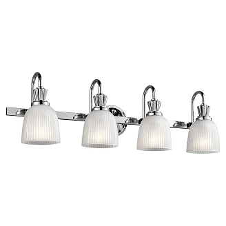 Kichler Vegglampe Quadra Cora Polert Krom
