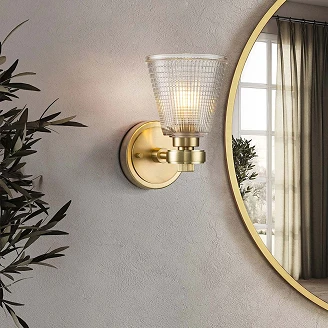 Elstead Vegglampe Gunnislake Børstet Messing