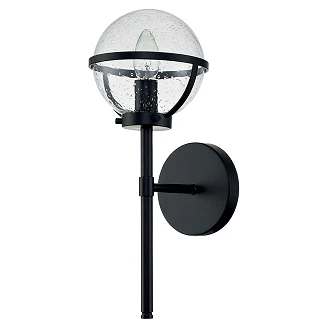 Hinkley Vegglampe Uno Hollis Svart