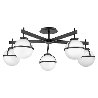 Hinkley Taklampe Opalglass Hollis Svart