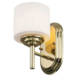 Feiss Vegglampe Malibu Beta Polert Messing
