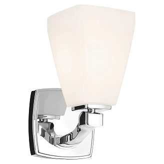 Kichler Vegglampe Opalglass Marant Polert Krom