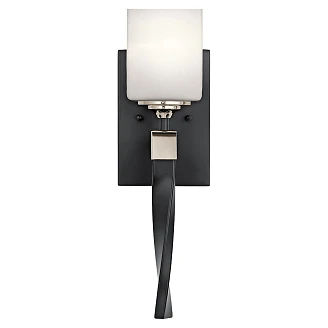 Kichler Vegglampe Marette Svart, Nikkel