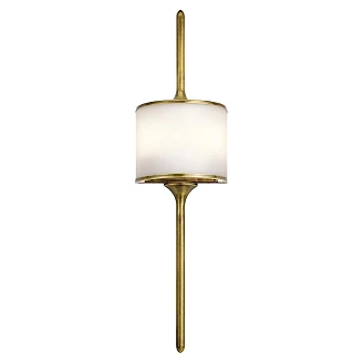 Kichler Vegglampe Duo L Mona Alpha Naturmessing