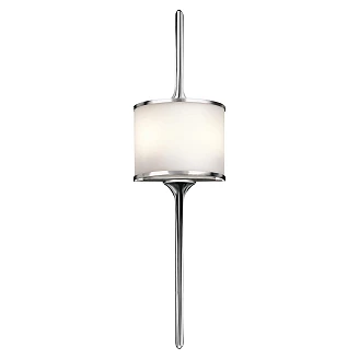 Kichler Vegglampe Duo L Mona Alpha Polert Krom