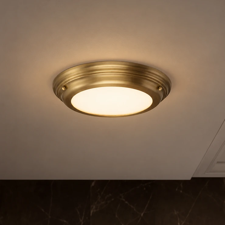Elstead Taklampe Welland Aldret Messing