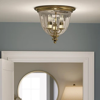 Hinkley Taklampe Trio Cambridge Beta Polert Bronsee