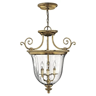 Hinkley Hengende Lampe Trio Cambridge Beta Polert Bronsee