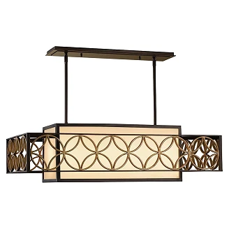Feiss Hengende Lampe Quadra Remy Beta Heritage-Bronsee, Parisiskt Gull