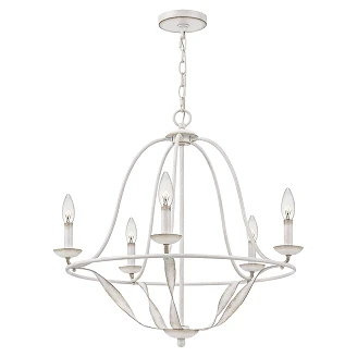 Quoizel Hengende Lampe Penta Bradbury Antikkhvit