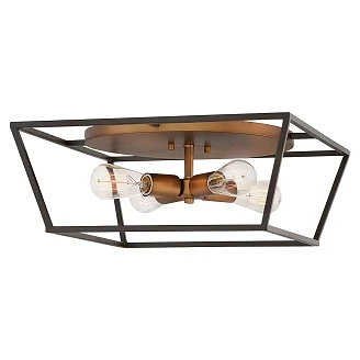 Hinkley Taklampe Quadra Fulton Bronse och Messing