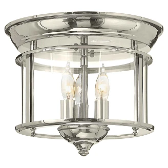 Hinkley Taklampe Trio Gentry Polert Nikkel