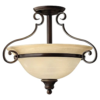 Hinkley Taklampe Duo Cello Antikk Bronsee