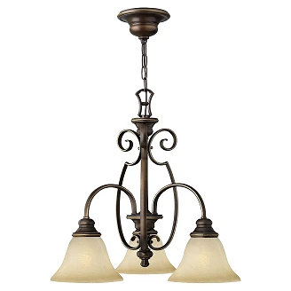 Hinkley Hengende Lampe Trio Cello Antikk Bronsee