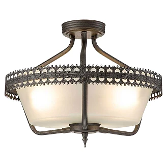 Elstead Taklampe Trio Crown Beta Jernport