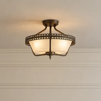 Elstead Taklampe Trio Crown Beta Jernport