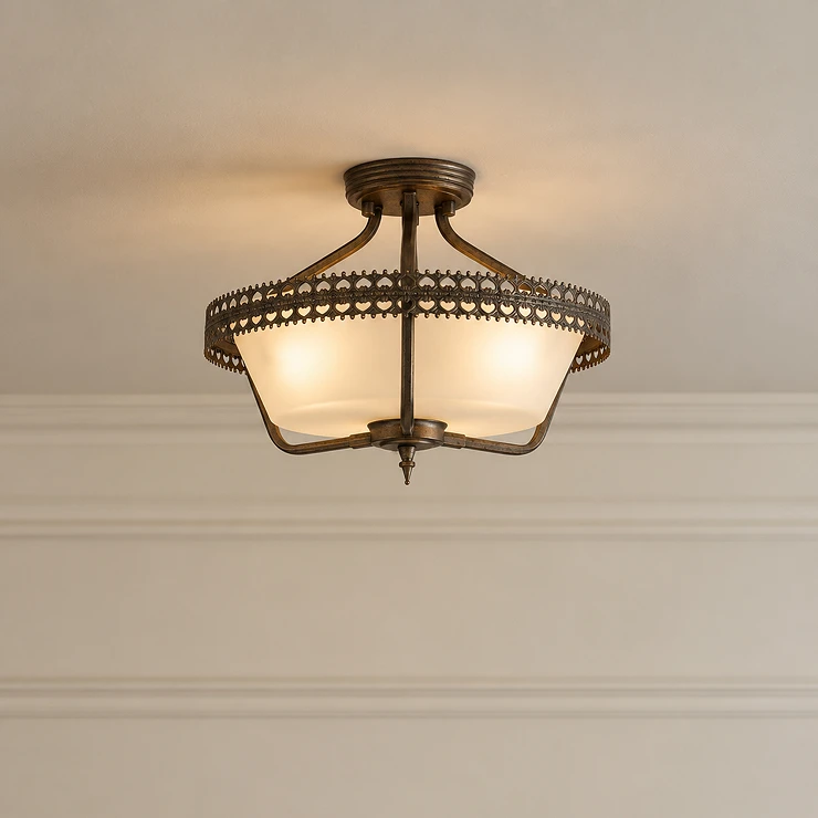 Elstead Taklampe Trio Crown Beta Jernport