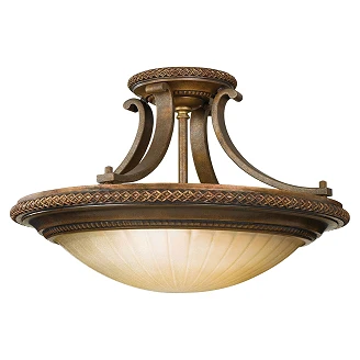 Feiss Taklampe Duo Kelham Hall Firenze Gull, Britisk Bronsee