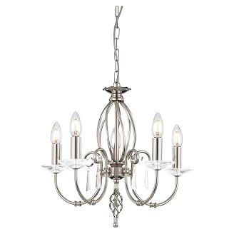 Elstead Hengende Lampe Penta Aegean Polert Nikkel