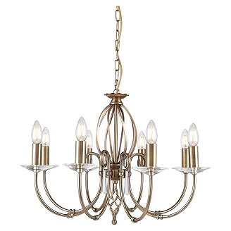 Elstead Hengende Lampe Octa Aegean Aldret Messing