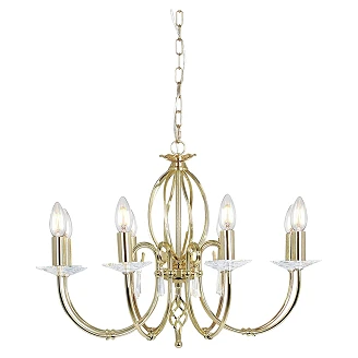 Elstead Hengende Lampe Octa Aegean Polert Messing