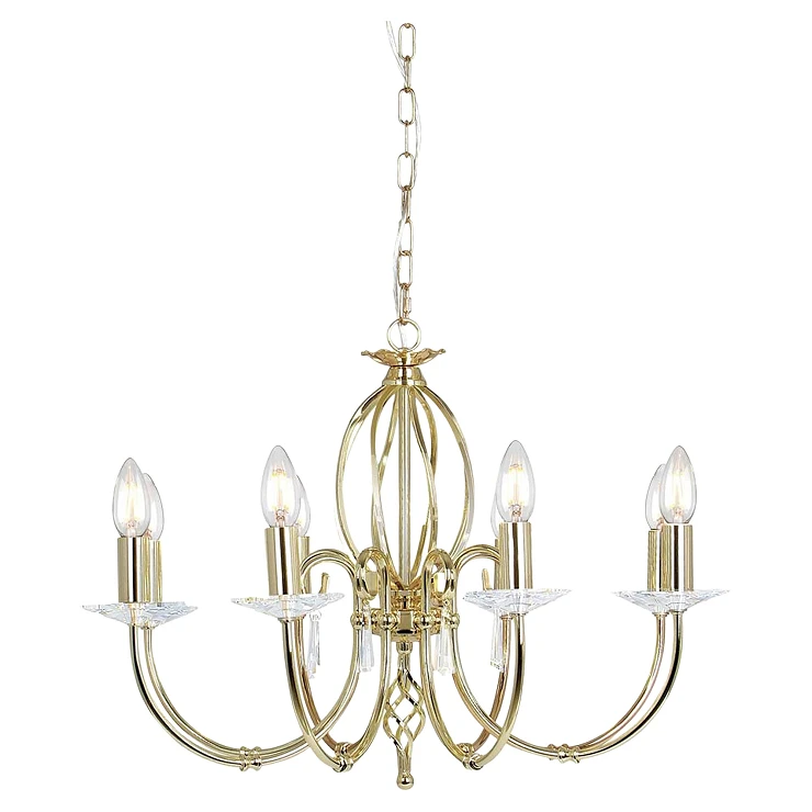 Elstead Hengende Lampe Octa Aegean Polert Messing