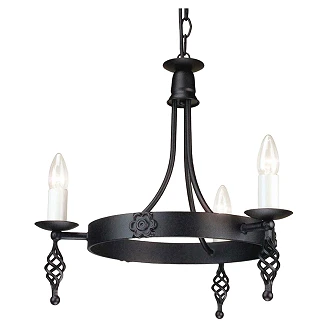Elstead Hengende Lampe Trio Belfry Svart