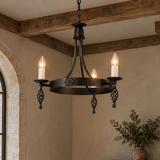 Elstead Hengende Lampe Trio Belfry Svart