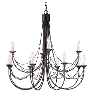 Elstead Hengende Lampe Dodeca Carisbrooke Svart