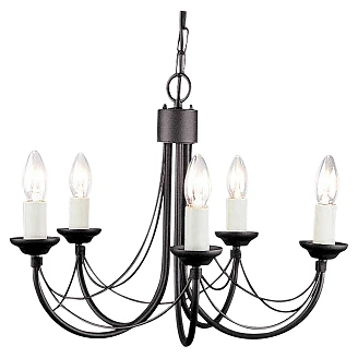 Elstead Hengende Lampe Penta Carisbrooke Svart