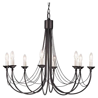 Elstead Hengende Lampe Octa Carisbrooke Svart