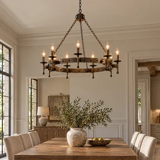 Elstead Hengende Lampe Dodeca Cromwell Beta Gammel Bronsee