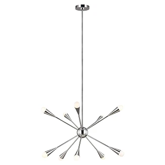 Feiss Hengende Lampe Deca Jax Polert Nikkel
