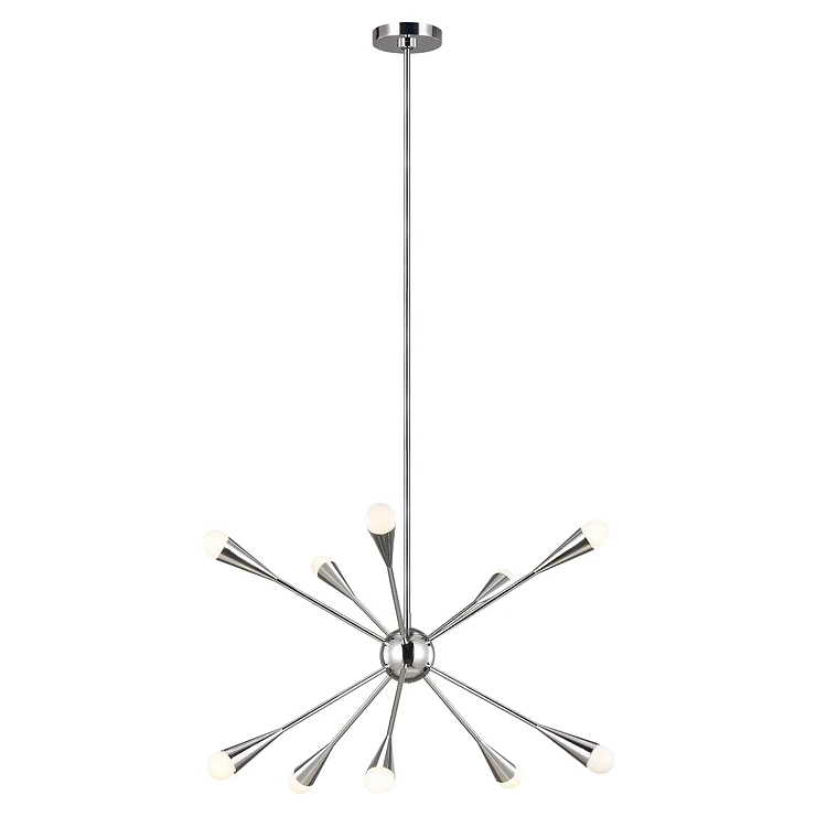 Feiss Hengende Lampe Deca Jax Polert Nikkel