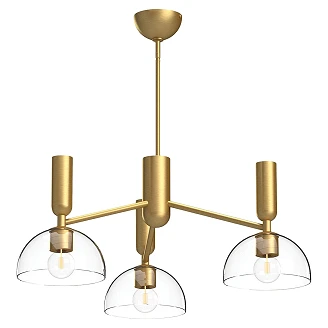 Alora Mood Hengende Lampe Trio Jude Børstet Gull