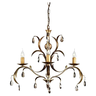 Elstead Hengende Lampe Trio Lily Bronsepatina